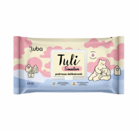 LUBA Tuli biodegradable sensitive wet wipes with rice flour specially created for newborns and infants, 54 pcs
