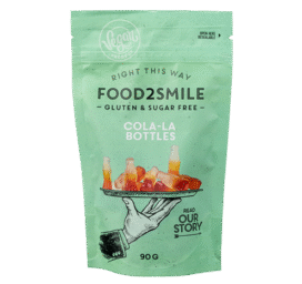 FOOD2SMILE Sugar-Free Gummies Cola-La Bottles, 90g