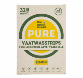 THE GOOD BRAND Lemon-scented dishwasher strips, 32 pcs