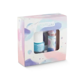 NAMAKI Hummingbird set with tattoo, nail polish, and lip gloss, Blue