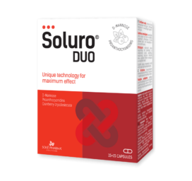 SOLURO DUO effective natural relief for bladder discomfort, 15+15 capsules