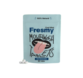 FRESMY Mint-flavored mouthwash tablets, 80 pcs