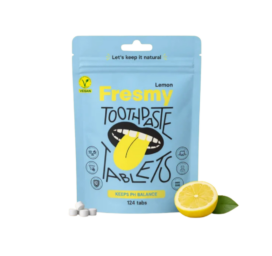 FRESMY lemon-flavored toothpaste tablets, 124 pcs