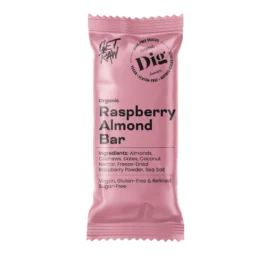 DIG raspberry almond bar, 42g