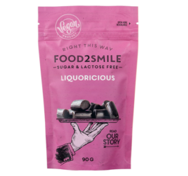 FOOD2SMILE Sugar-free Liquorice Candies, 85g