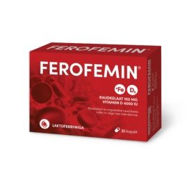 Ferofemin® Iron Complex with Vitamin D 4000 IU, 30 tablets