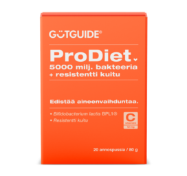 GÜTGUIDE Prodiet 5000 bacteria +fiber microbiome-supporting food supplement for weight loss, 20 pcs