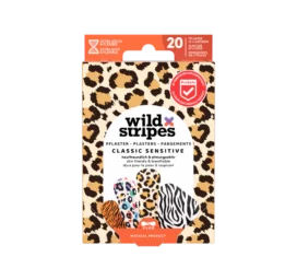 WILD STRIPES Classic Sensitive Animal fun and skin-friendly patches for sensitive skin, 20 pieces