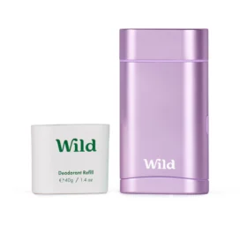 WILD Pulp Deodorant with Case Coconut & Vanilla Purple Case, 40g