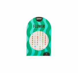 OMY nail stickers for children FLOWER, 120pcs