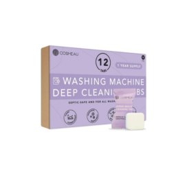 COSMEAU Washing Machine Deep Cleaning Tablets remove dirt, limescale, and unpleasant odors, 12pcs