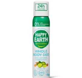Happy Earth 100% natural and skin-friendly all-over body spray Cedar Lime, 100ml