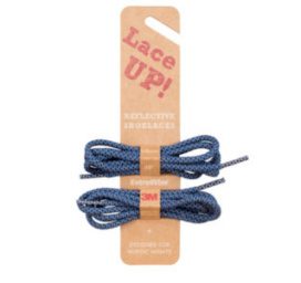 EXTRAWIZE Lace UP! reflective shoelaces DARK BLUE