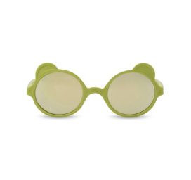 Kietla screwless and 100% unbreakable frame high UVA and UVB protection polarized Bear Cub sunglasses for children aged 2-4, color OLIVE