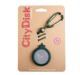 EXTRAWIZE CityDisk reflector for clothes and bags, color GREEN