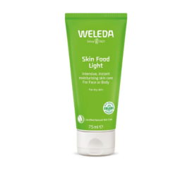 WELEDA Skin Food light face cream with organic sunflower seed oil, pansy, chamomile, and calendula extracts, 75ml