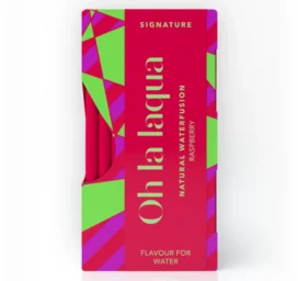 OH LA LAQUA Flavor Water Essence without sugar or sweeteners Raspberry, 10 pieces