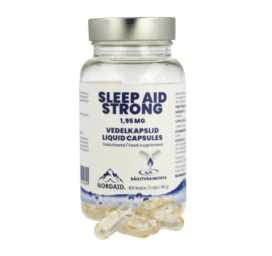 NORDAID Transparent Sleep Aid Liquid Capsules Melatonin 1.95mg, 60pcs