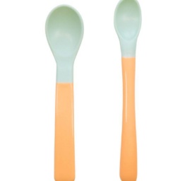 BABOO soft-tipped spoons Peachy Keen 4+ months, 2 pcs