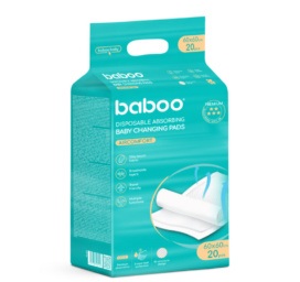 BABOO disposable absorbent changing pads AirComfort, 60×60, 20 pcs