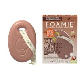 FOAMIE plastic-free soothing and nourishing body soap Chai mocha mousse, 80g