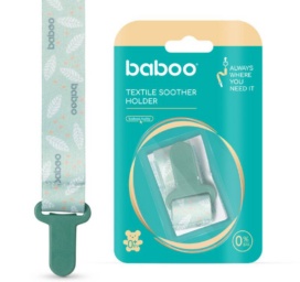 BABOO textile pacifier holder Peachy Keen, 0+ months