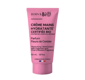 BORN TO BIO Intensely Moisturizing Hand Cream with Hyaluronic Acid and Organic Shea Butter, 50ml