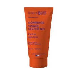 BORN TO BIO Citrus scented invigorating facial scrub, 50ml