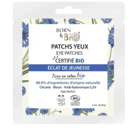 BORN TO BIO Eye contour patches to alleviate signs of aging and refresh the eye area's skin, Youthful Radiance