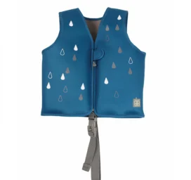 BBLUV Näj SPF50 removable support panels swim vest for children, color Navy, size MEDIUM or 3-6 years