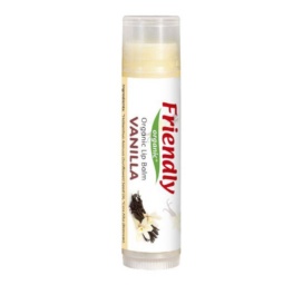 FRIENDLY ORGANIC Moisturizing Lip Balm Vanilla, 4.25g