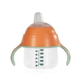 BABOO sippy cup with silicone straw Peachy Keen 6+ months, 150 ml