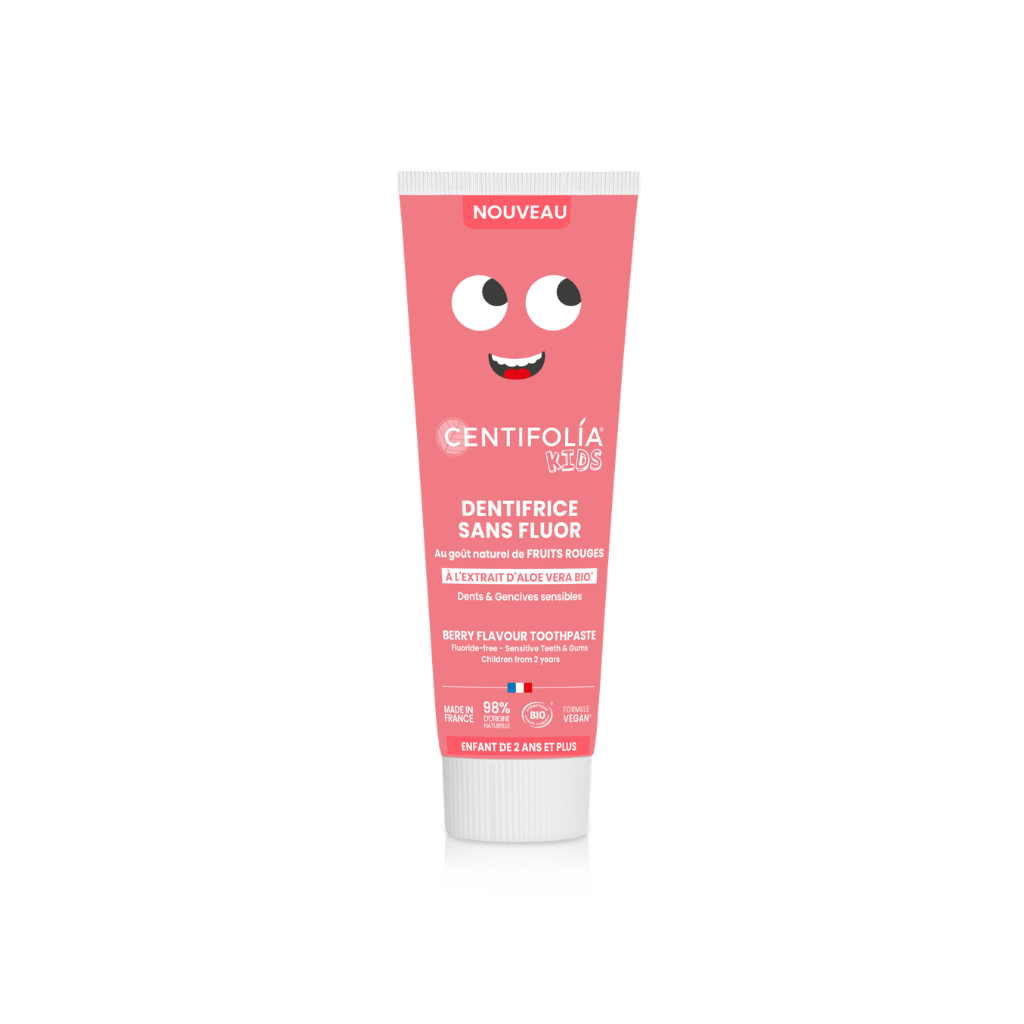 CENTIFOLIA Berry-flavored fluoride-free children's toothpaste from age 2, 75ml