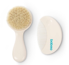BABOO Babies' comb and brush set, 0+ months