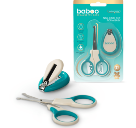 BABOO nail care set: nail scissors and nail clippers, 0+ months