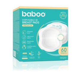 BABOO PREMIUM breast pads for breastfeeding, 60 pcs
