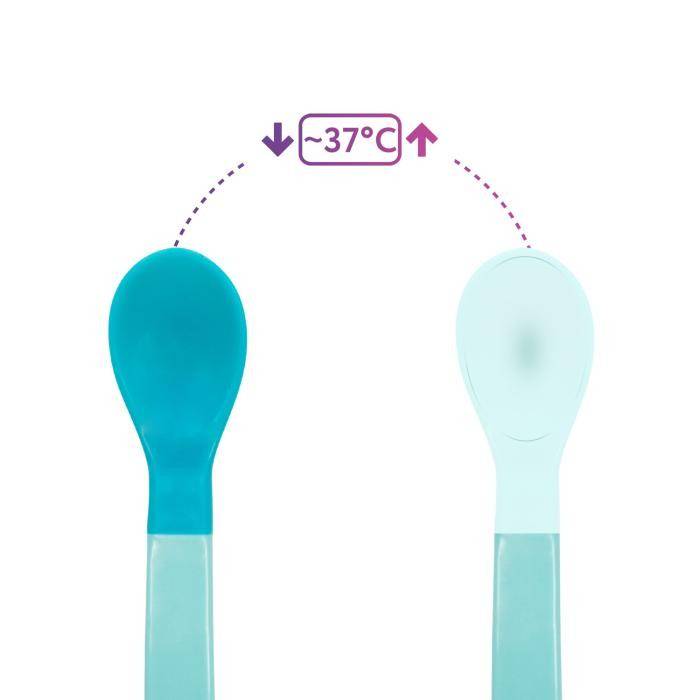 BABOO Heat-sensitive spoons Lagoon fiesta, 4+ months - Image 3