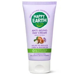 HAPPY EARTH Anti-Age Natural anti-age day cream with bakuchiol and hyaluronic acid, 50 ml