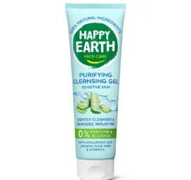 HAPPY EARTH Cleansing facial wash gel with aloe vera, 150 ml