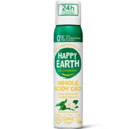 HAPPY EARTH 100% natural whole-body deodorant spray with Jasmine Ho Wood fragrance, 100 ml