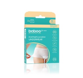 BABOO Postpartum elastic mesh briefs size M, 2 pcs