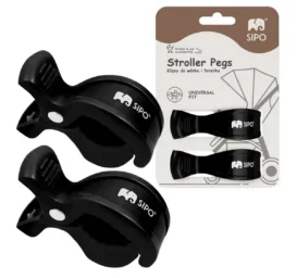 SIPO universal stroller clips, 2 pcs