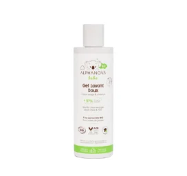 ALPHANOVA BEBE gentle soothing and protective body and hair product for babies with chamomile and aloe vera, with orange blossom scent, 200ml