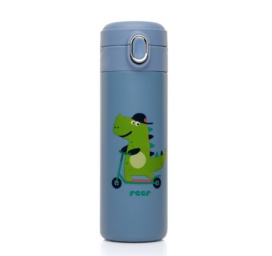 REER Integrated straw drinking bottle for children Blue, 350 ml