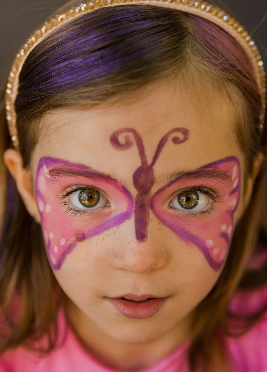 NAMAKI BIO face paint set: pink, purple, golden yellow, white, and temporary tattoos, Butterfly - Image 5
