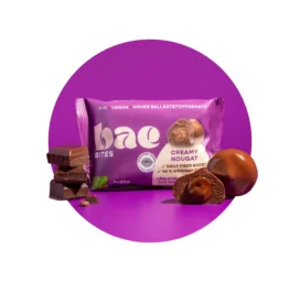 BAE Organic date bites with nougat cream in Swiss chocolate Creamy nougat, 2x20g