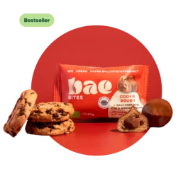BAE Organic date bites with chocolate cream in Swiss chocolate, Cookie Dough, 2x20g