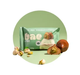 BAE Organic date bites with pistachio cream in Swiss chocolate Creamy pistachio, 2x20g