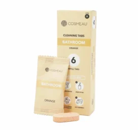 COSMEAU Orange-scented cleaning tablet for cleaning bathroom and sanitary surfaces Bathroom, 6 pcs