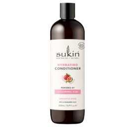 SUKIN Hydrating moisturizing conditioner with lychee, hyaluronic acid and a tropical fruit fragrance, 500 ml